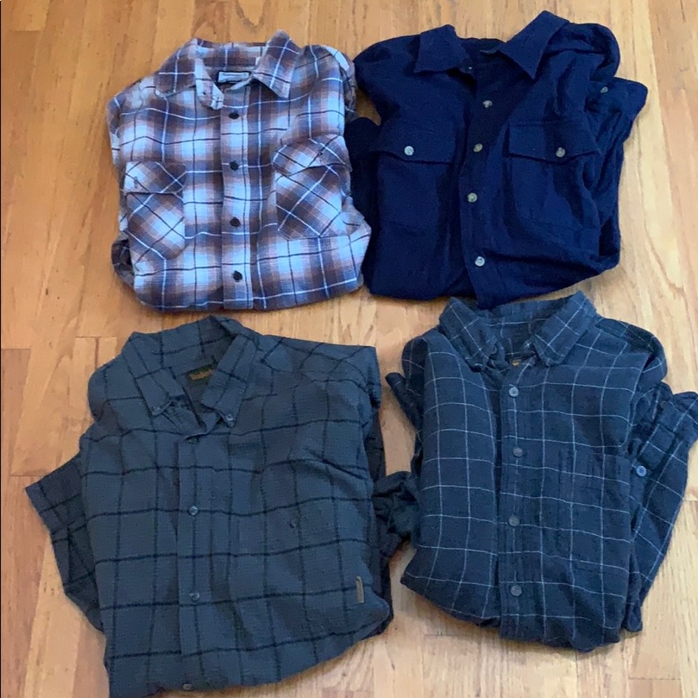 Long sleeve flannel bundle